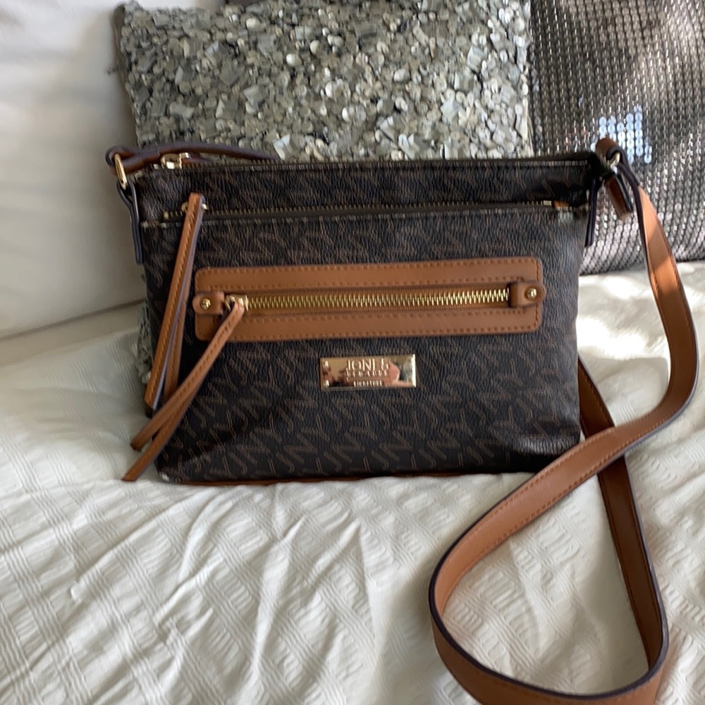 Jones of New York Signature monogram  crossbody bag